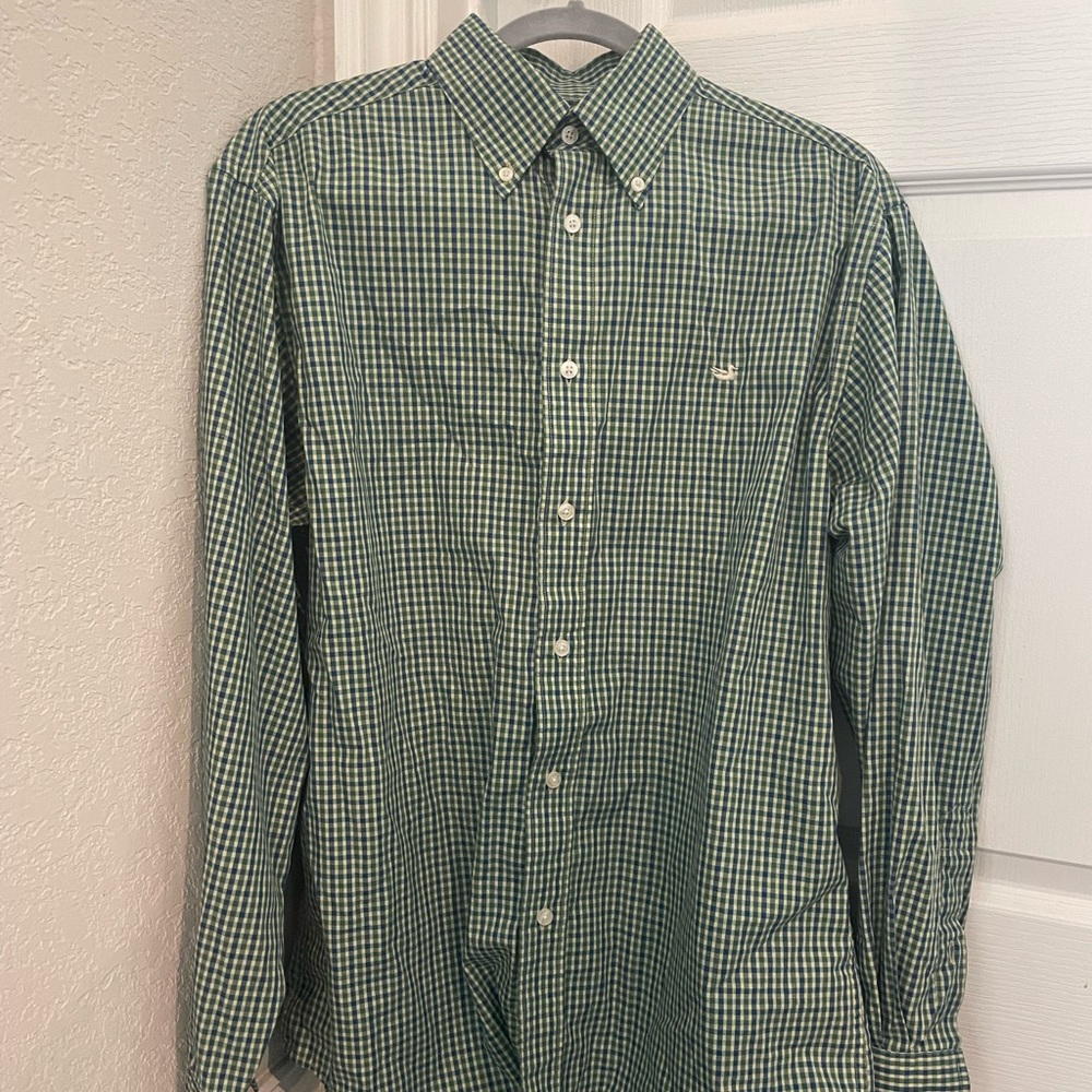 Green and Blue Southern Marsh button down
